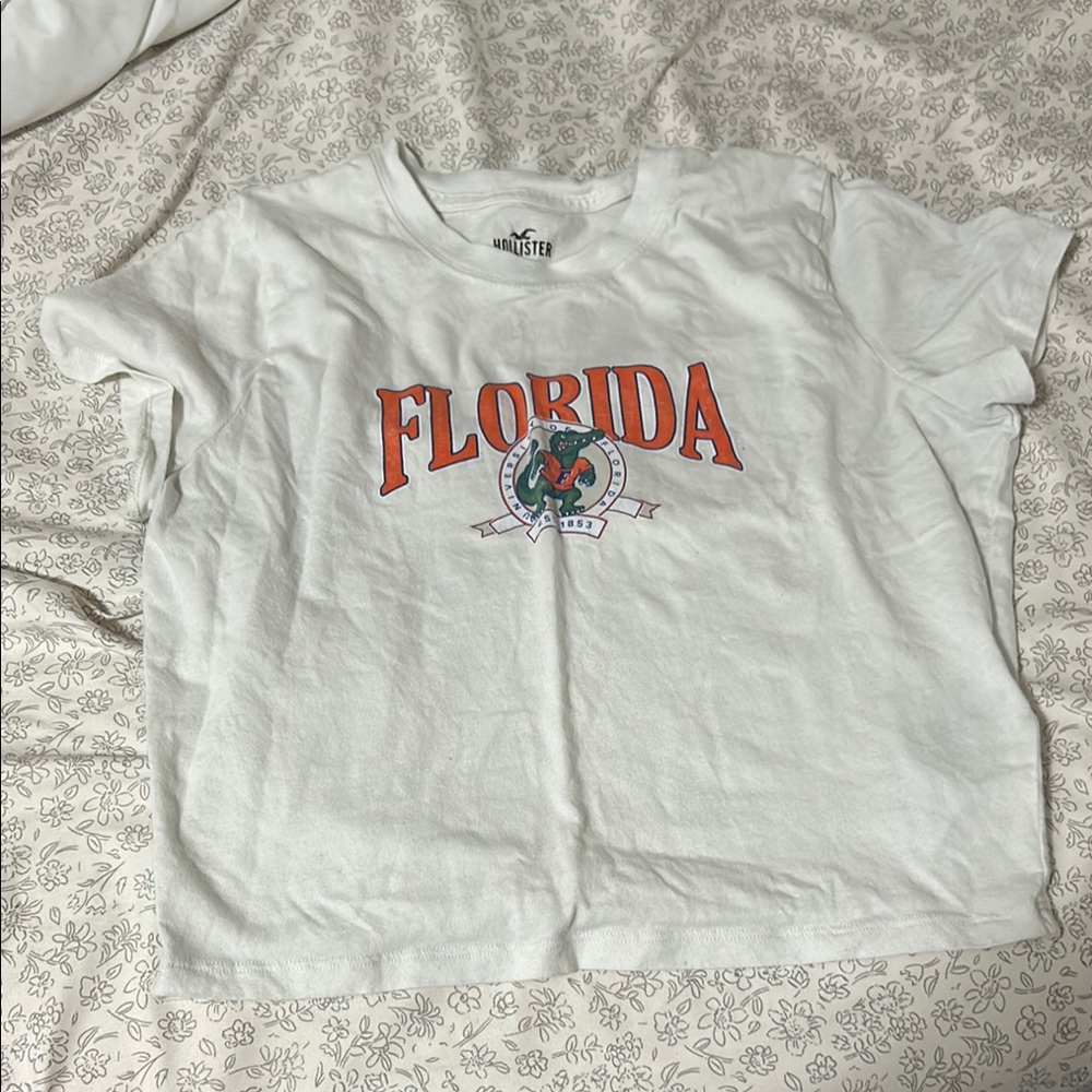 White Hollister Florida Graphic T-Shirt